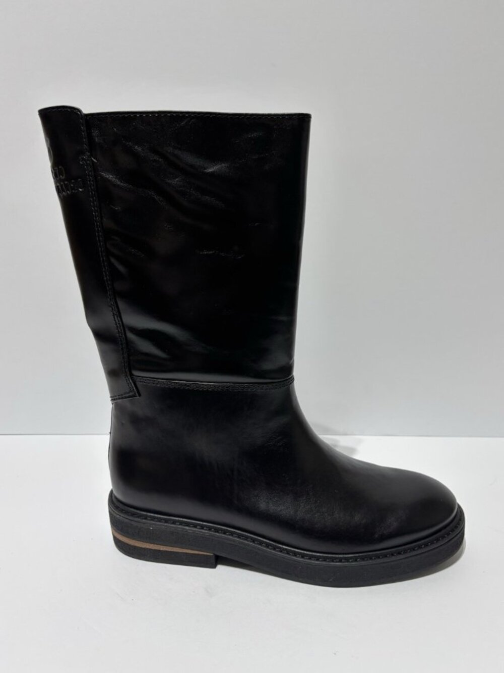 Franco Sarto Women’s Bondie Black Leather Boots, Size 10 M